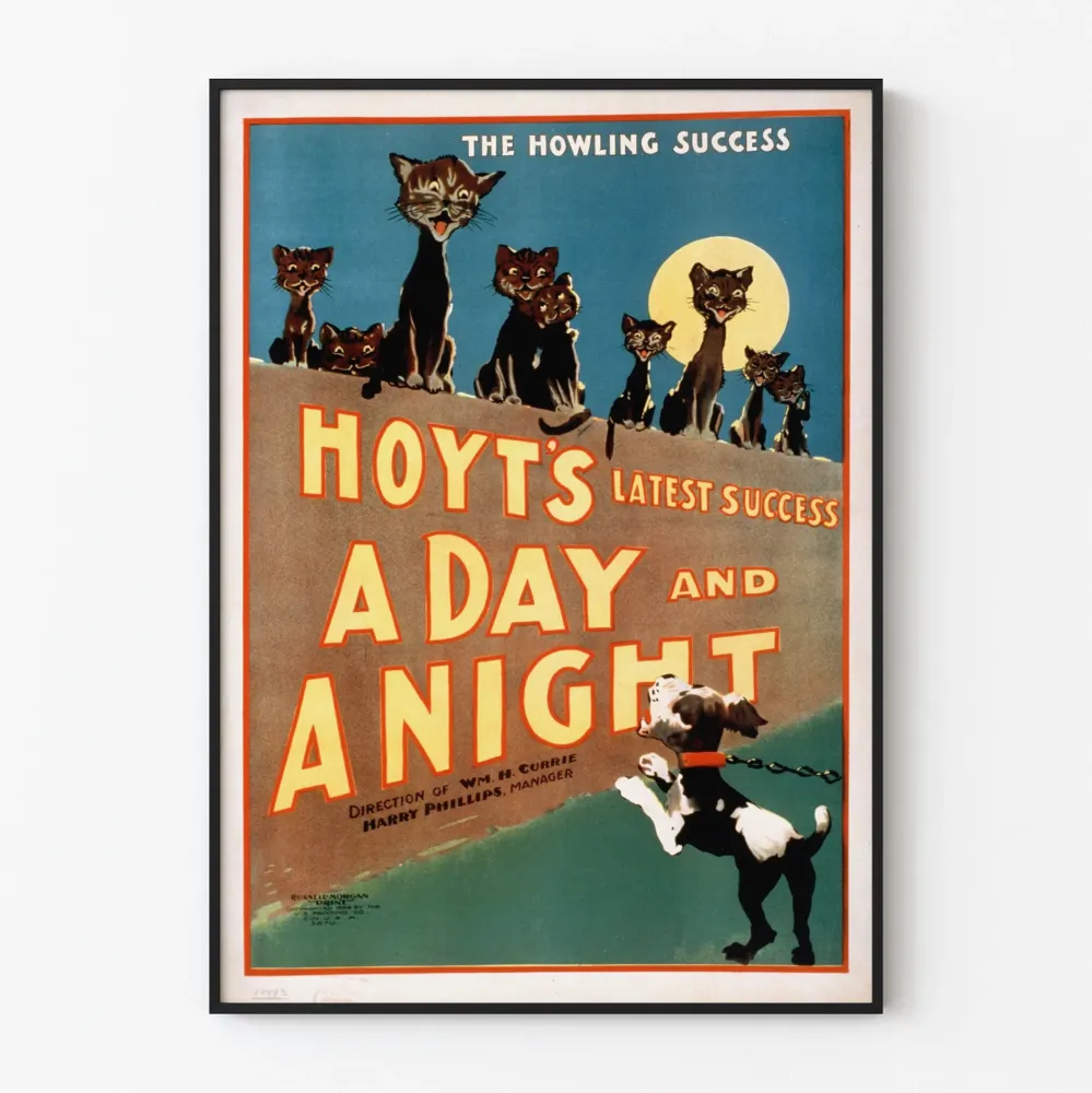 Vintagejuliste Howling Success - Hoytin Day and Night