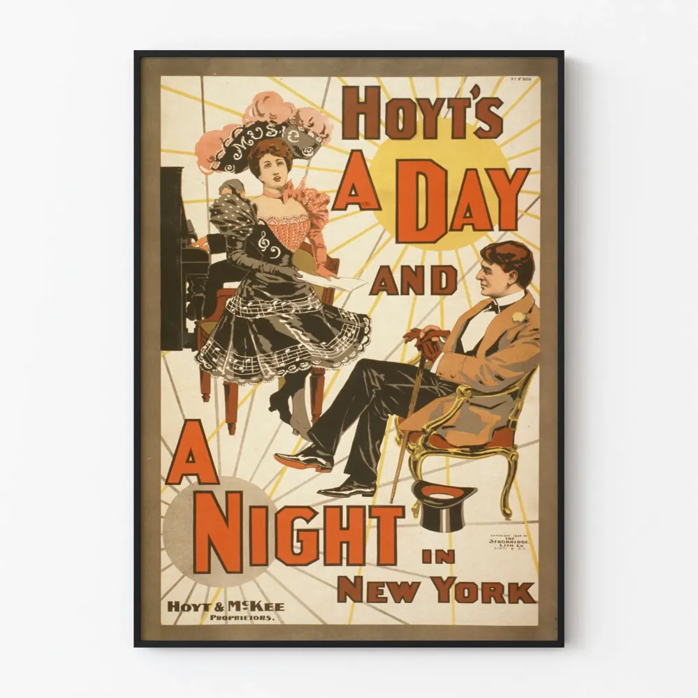 Vintagejuliste Hoyt's Day and Night New York