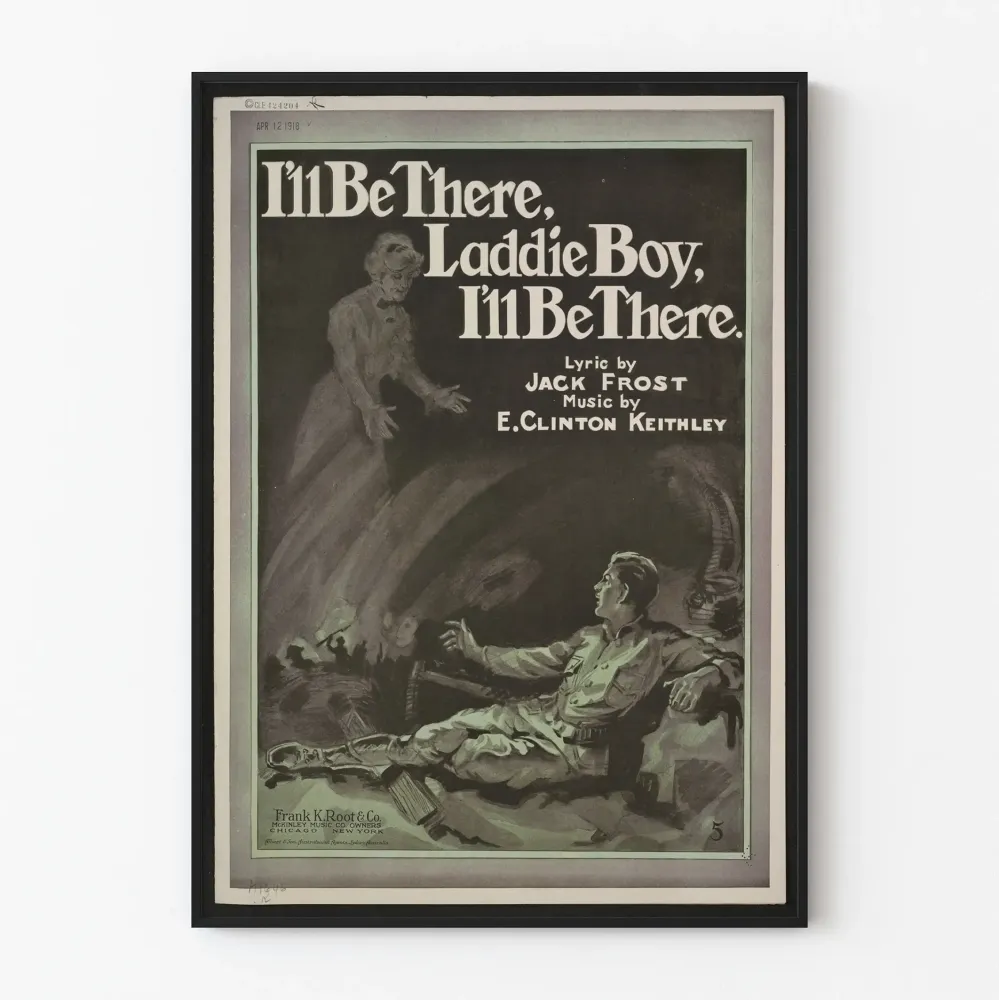 Vintagejuliste I'll Be There Laddie Boy - Musikaalinen seinäkoristelu