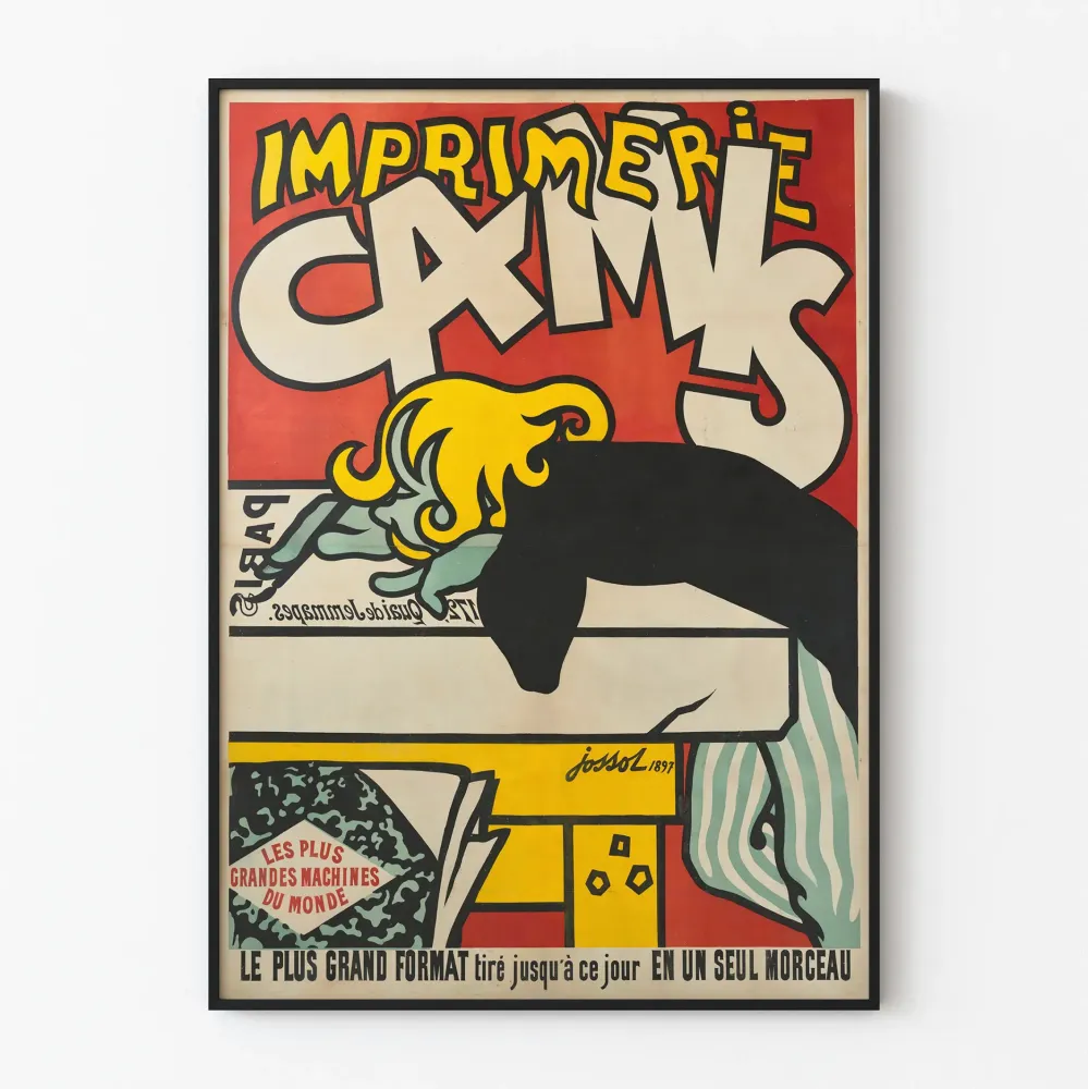 Vintagejuliste Imprimerie Camis - Maailman suurimmat koneet
