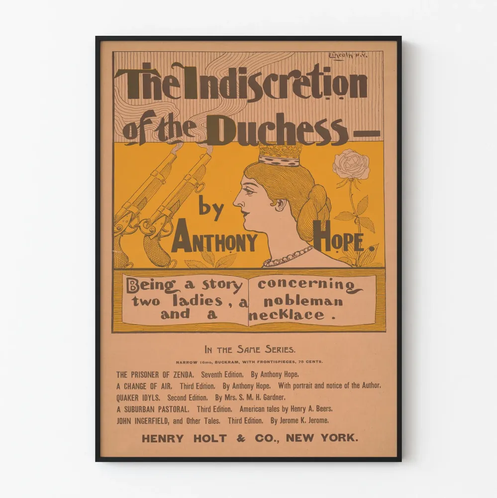 Vintagejuliste Indiscretion Duchess par Anthony Hope