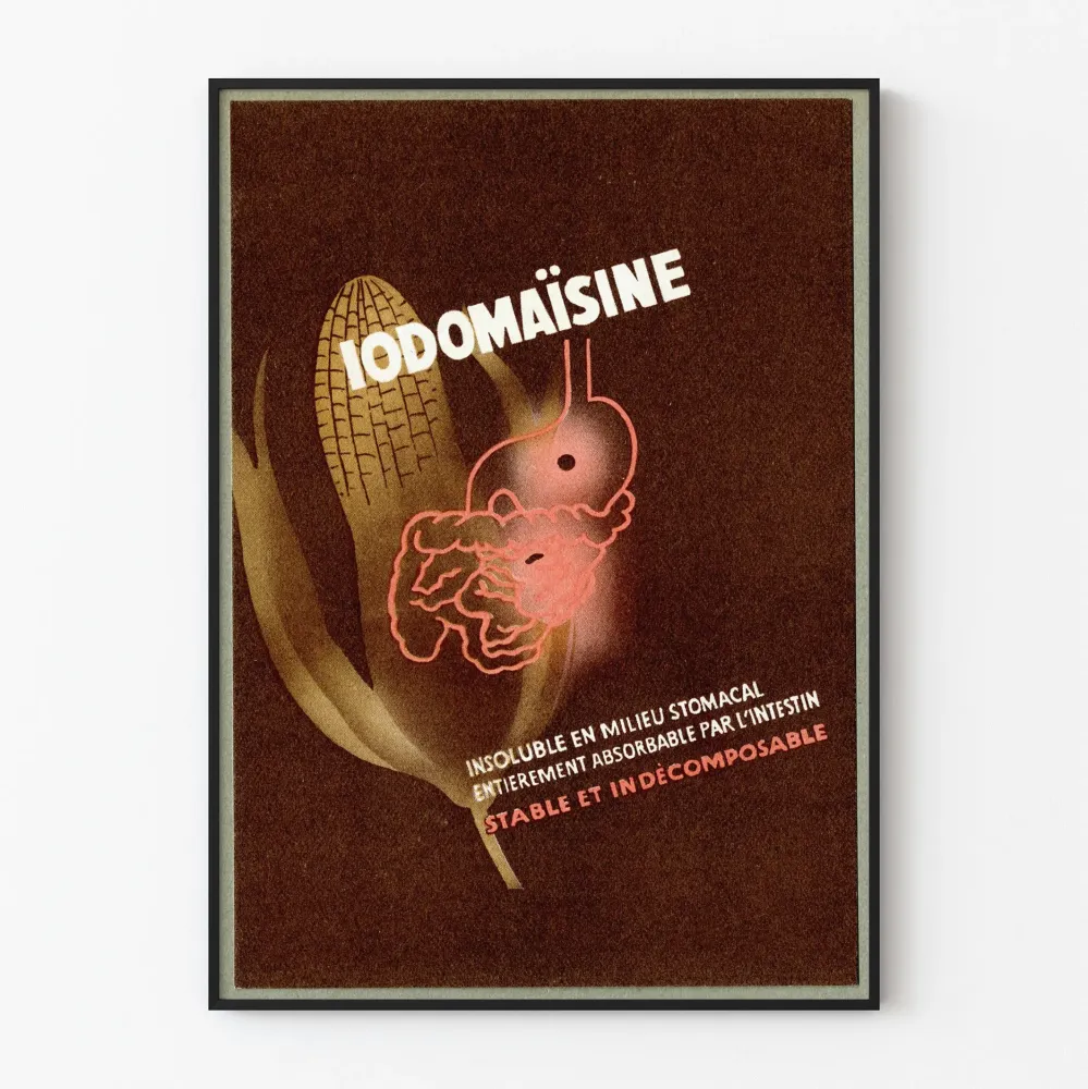 Vintagejuliste Iodomaïsine - Tieteellinen seinäkoristelu