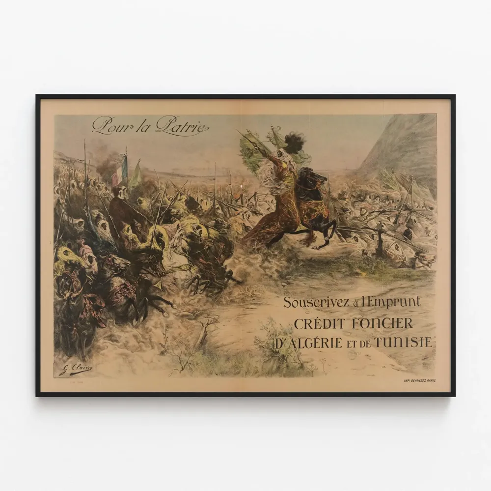 Vintagejuliste Isänmaalle Crédit Foncier d’Algérie et de Tunisie