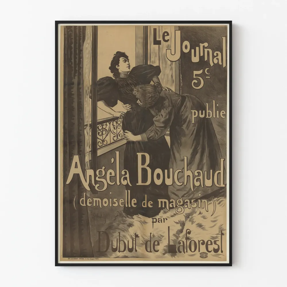 Vintagejuliste Le Journal - Angela Bouchaud Kauppaneiti