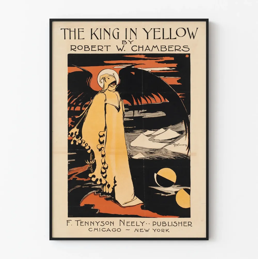 Vintagejuliste King Yellow, kirjoittanut Robert W. Chambers