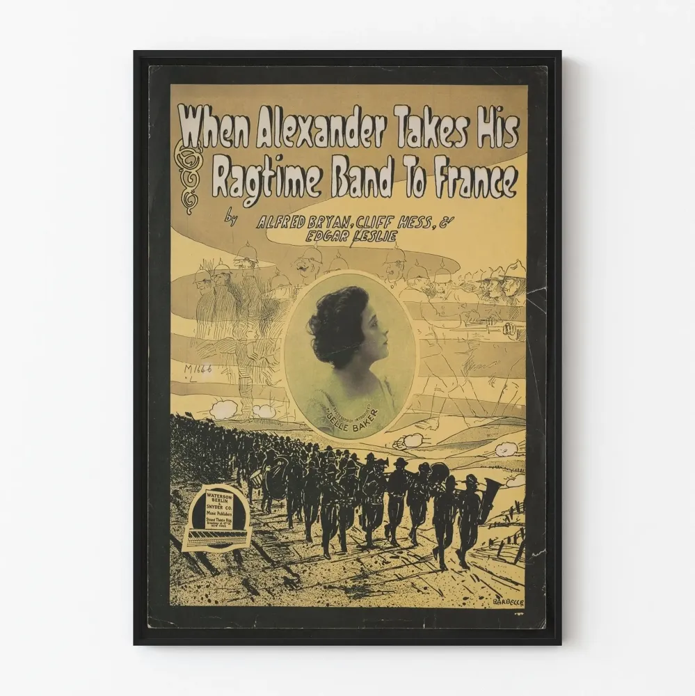 Vintagejuliste Kun Alexander vie ragtime-yhtyeensä Ranskaan