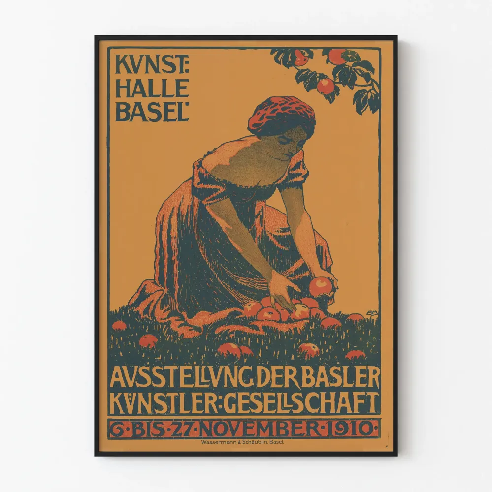 Vintagejuliste Kunsthalle Basel 1910 - Taiteellinen seinäkoristelu