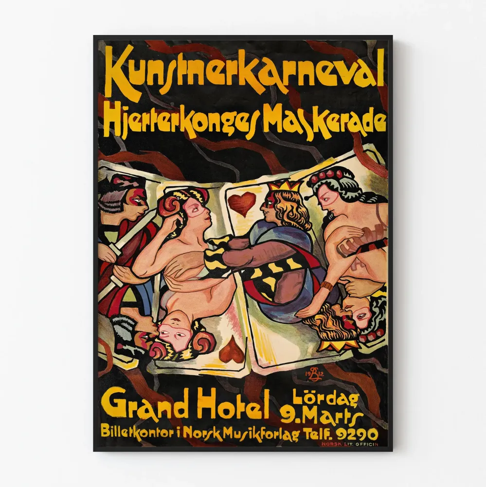 Vintagejuliste Kunstnerkarnevaali – Sydämen kuninkaan maskeeraus