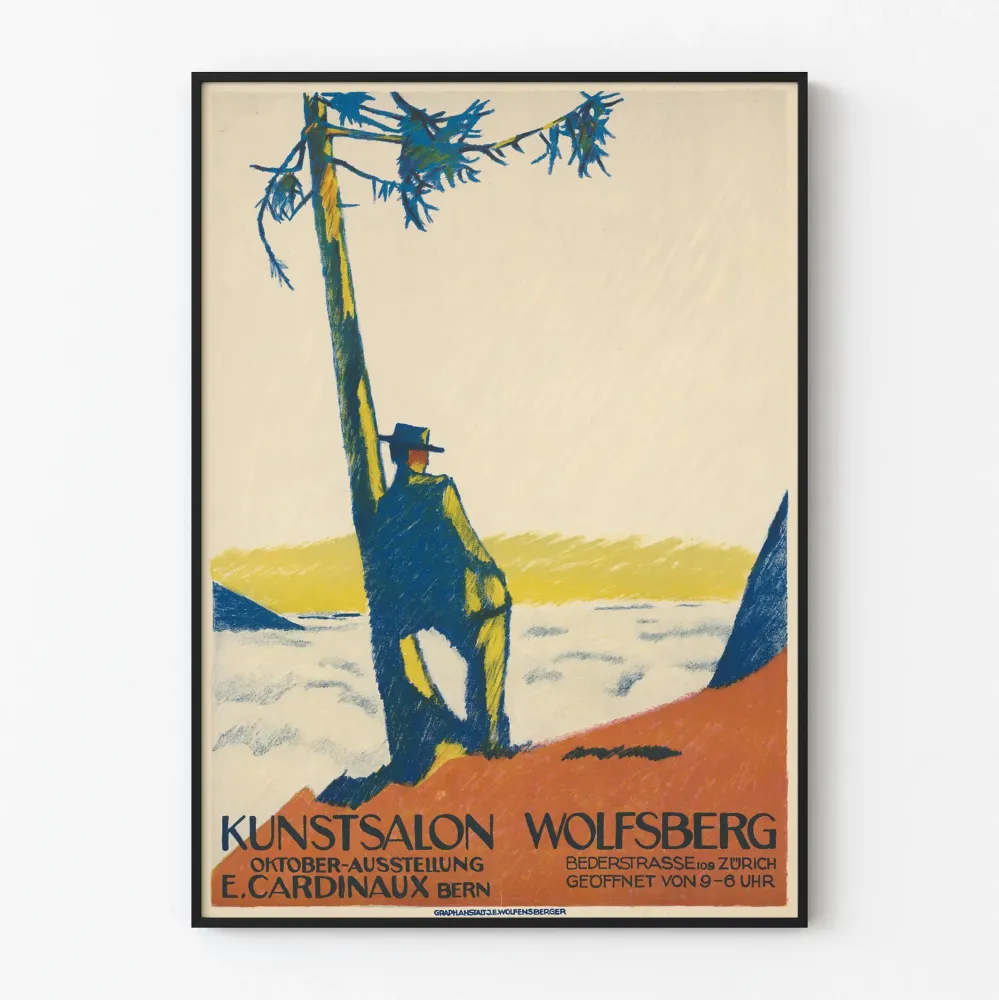 Vintagejuliste Kunstsalon Wolfsberg, E. Cardinaux