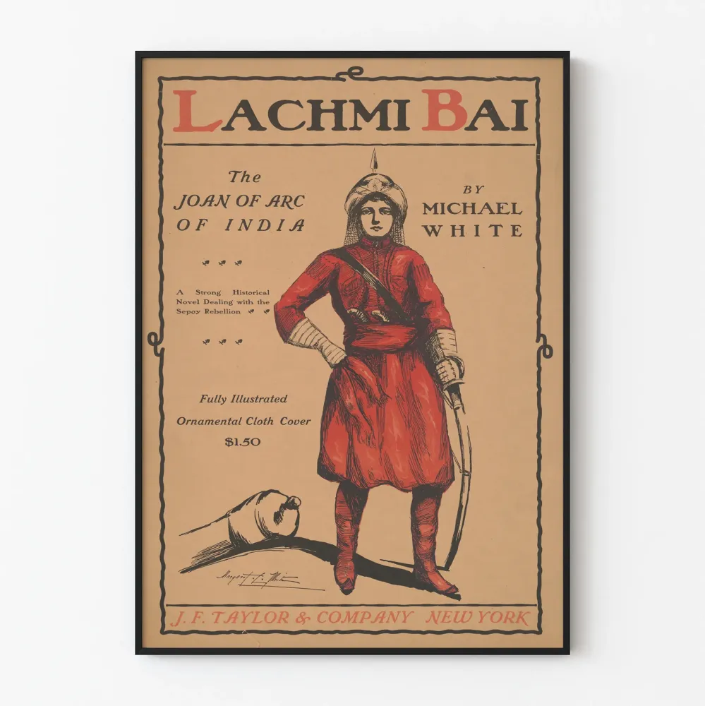 Vintagejuliste Lachmi Bai - Intian Joan Arc Michael White'n teoksesta