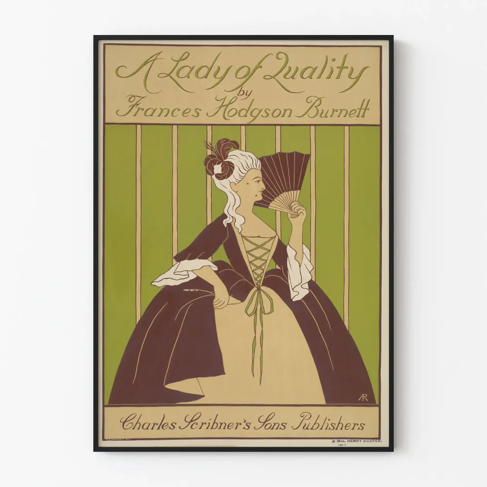 Vintagejuliste Lady Quality seinäkoristeluun