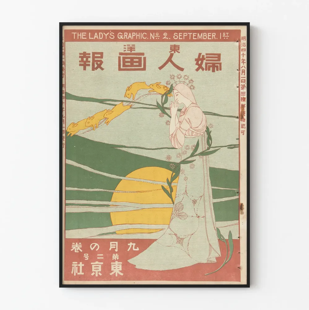 Vintagejuliste Lady's Graphic - syyskuu 1907