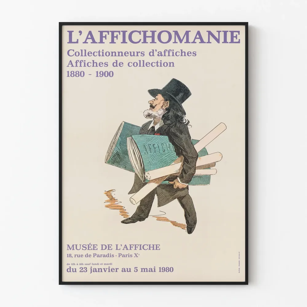 Vintagejuliste L'Affichomanie - Julistemallisto 1880-1900