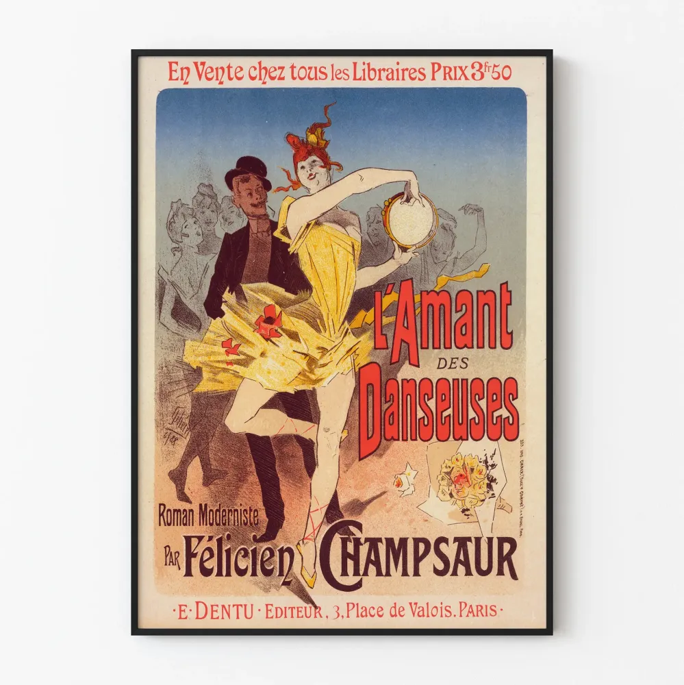 Vintagejuliste L'Amant des Danseuses Félicien Champsaurilta