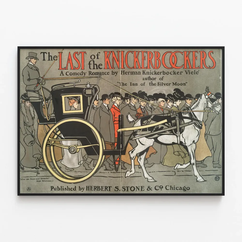 Vintagejuliste Last Knickerbockers - Retroseinustarakenne