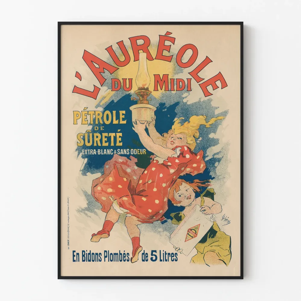 Vintagejuliste L'Auréole du Midi - Turvallisuusöljy