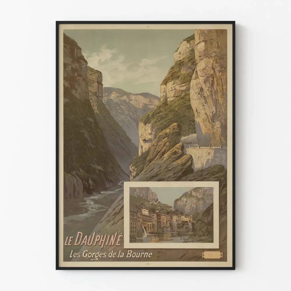 Vintagejuliste Les Gorges de la Bourne - Le Dauphiné