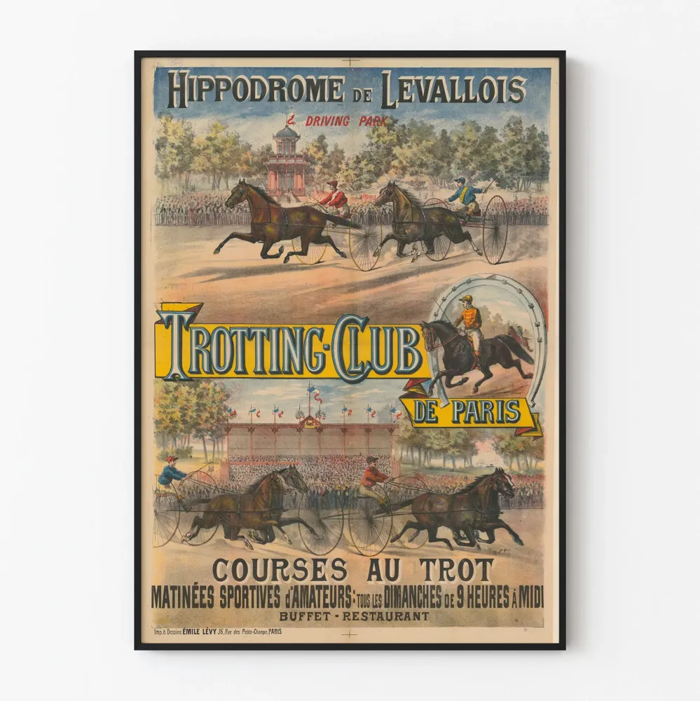 Vintagejuliste Levalloisin raviradan kilpailuista