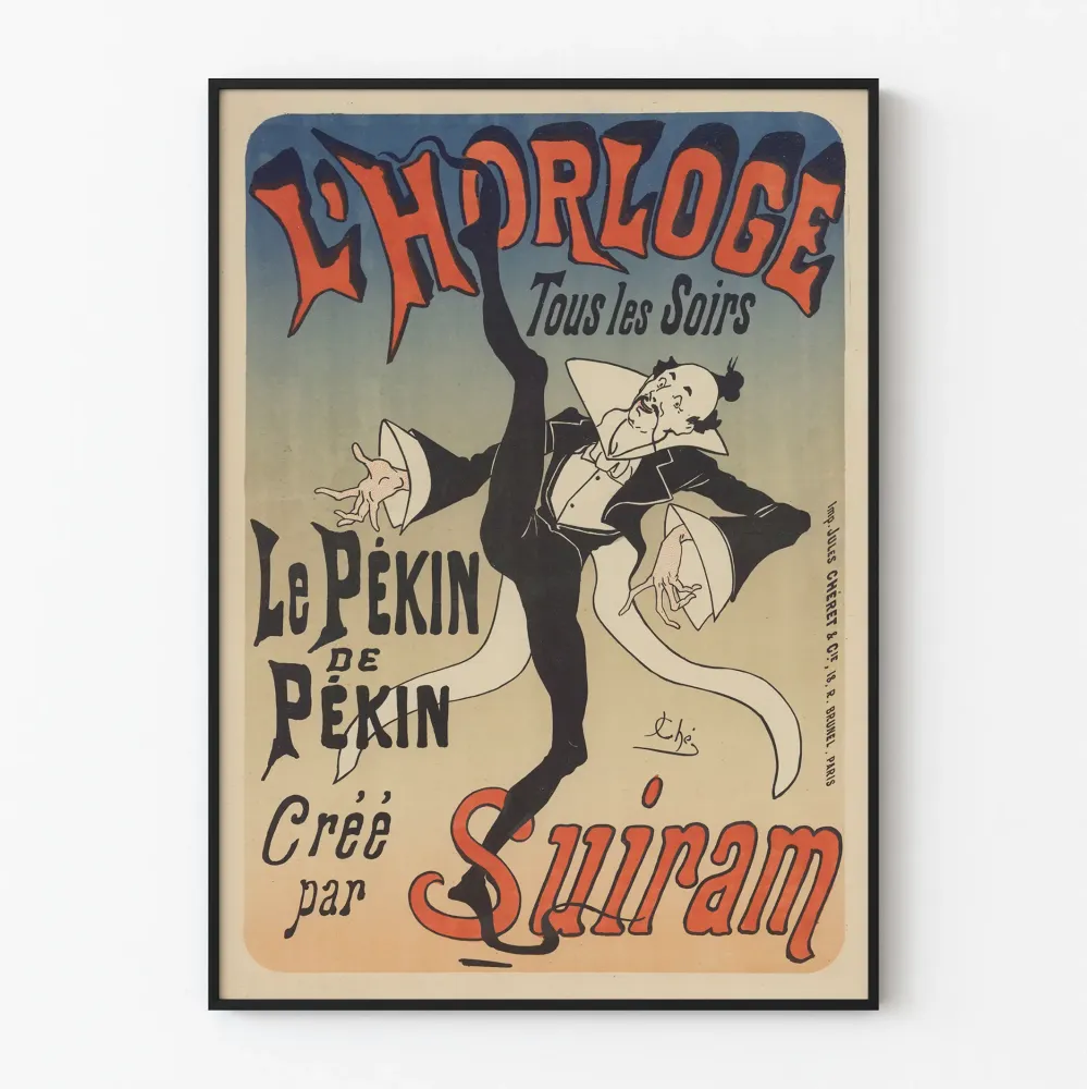 Vintagejuliste L'Horloge - Le Pékin de Pékin Suiram-tekijä