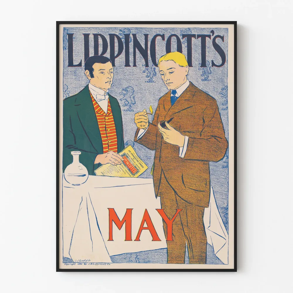 Vintagejuliste Lippincott's Mai - Tyylikäs retroseinäsisustus