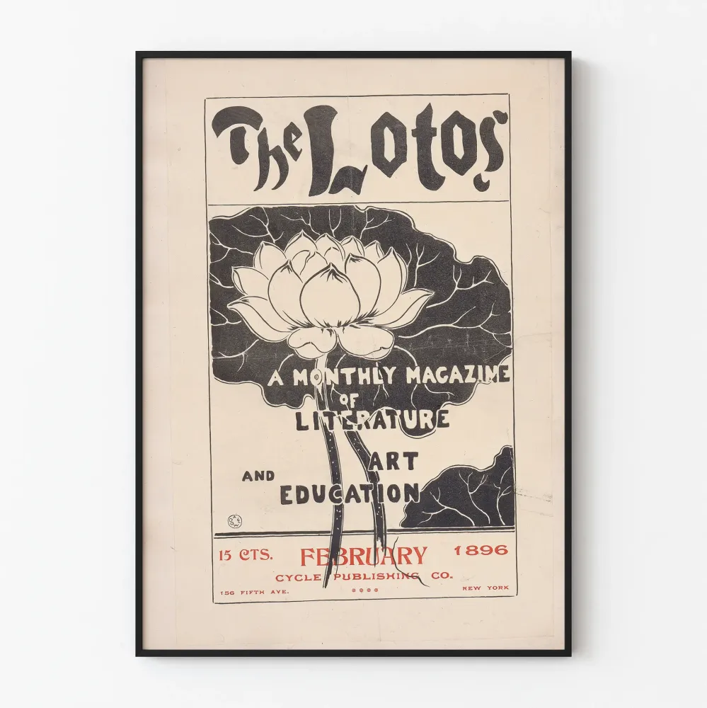 Vintagejuliste Lotos - Taide- ja kirjallisuuslehti