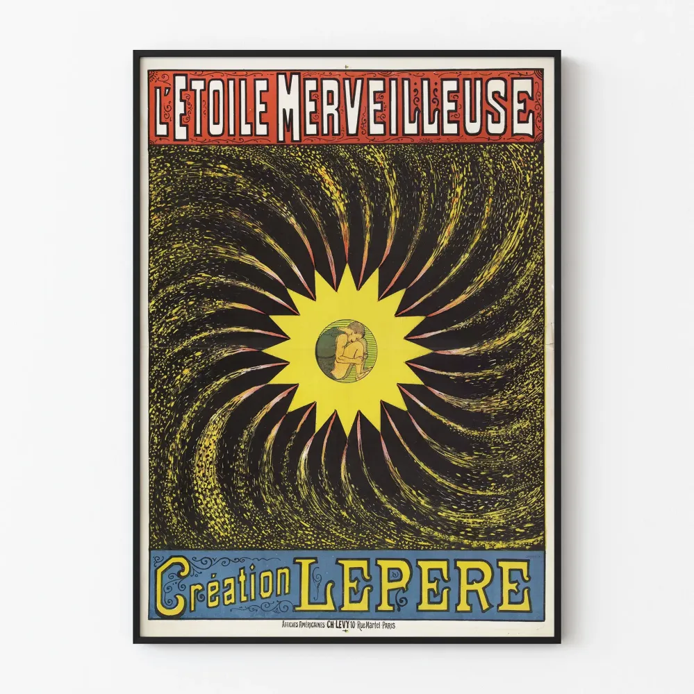 Vintagejuliste L'Étoile Merveilleuse Création Lepère