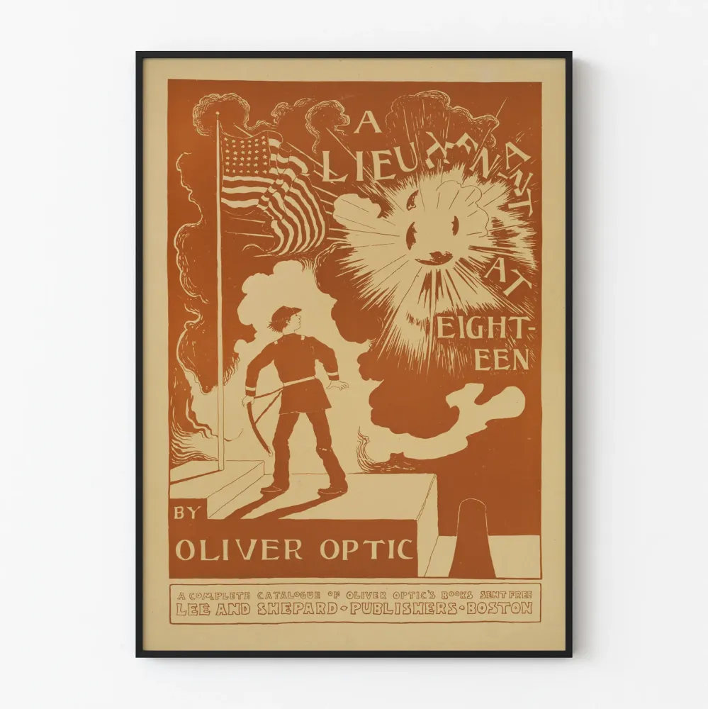 Vintagejuliste Luutnantti kahdeksantoista par Oliver Optic