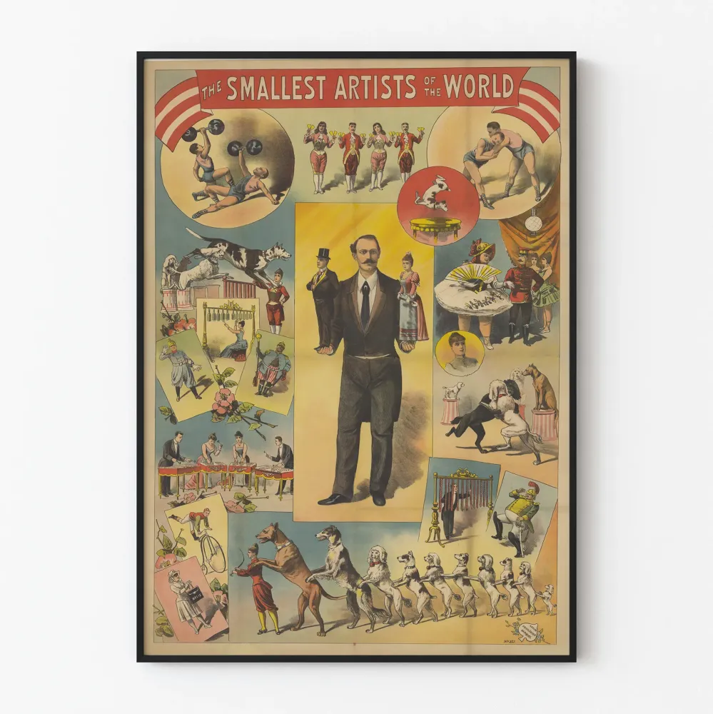 Vintagejuliste Maailman pienimmät taiteilijat - Taiteellinen seinäkoristelu
