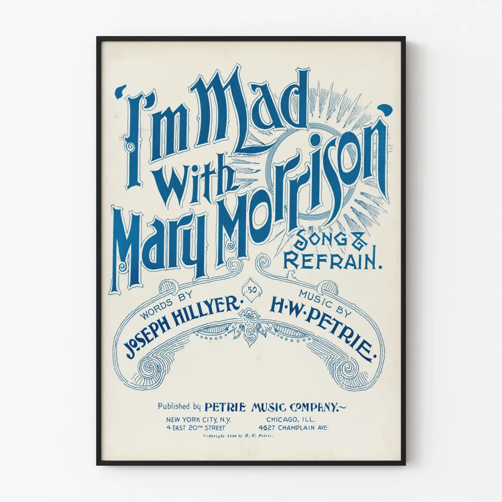 Vintagejuliste I'm Mad Mary Morrison