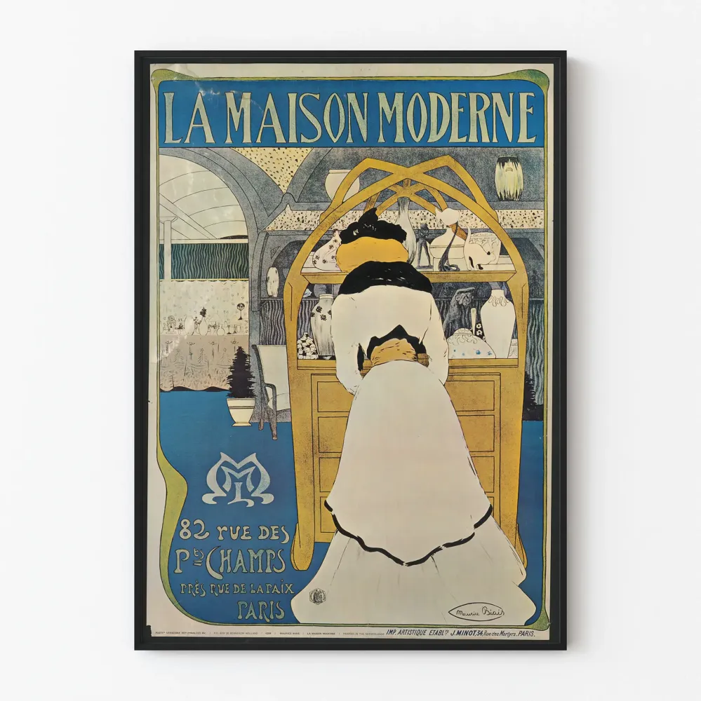 Vintagejuliste La Maison Moderne - Tyylikäs ja taiteellinen seinäkoriste
