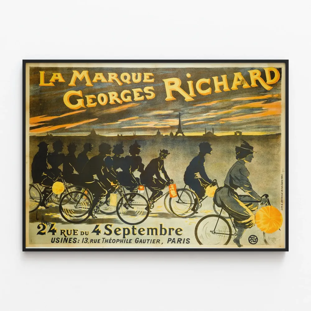 Vintagejuliste La Marque Georges Richard - Retroseinäkoriste Pariisi