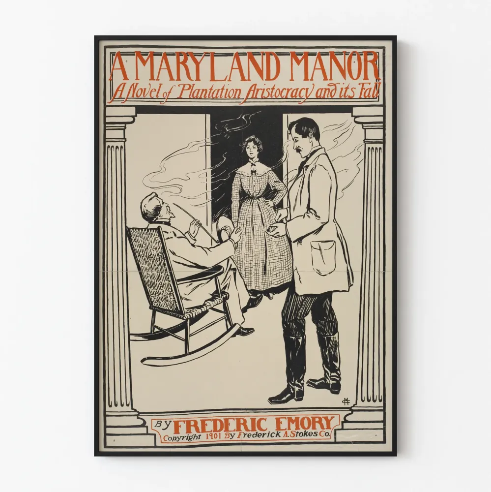 Vintagejuliste Maryland Manor - roomalainen aristokratia 1901