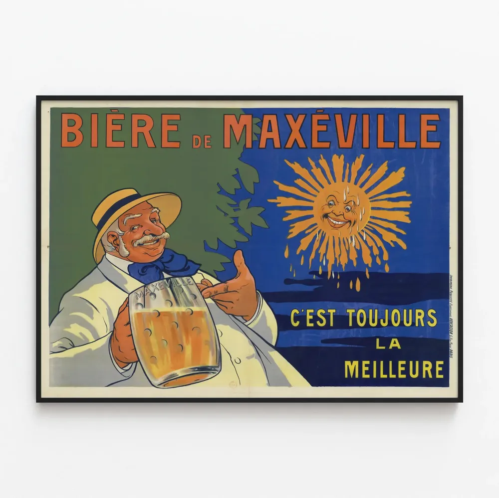 Vintagejuliste Maxéville-oluesta - C'est toujours la meilleure
