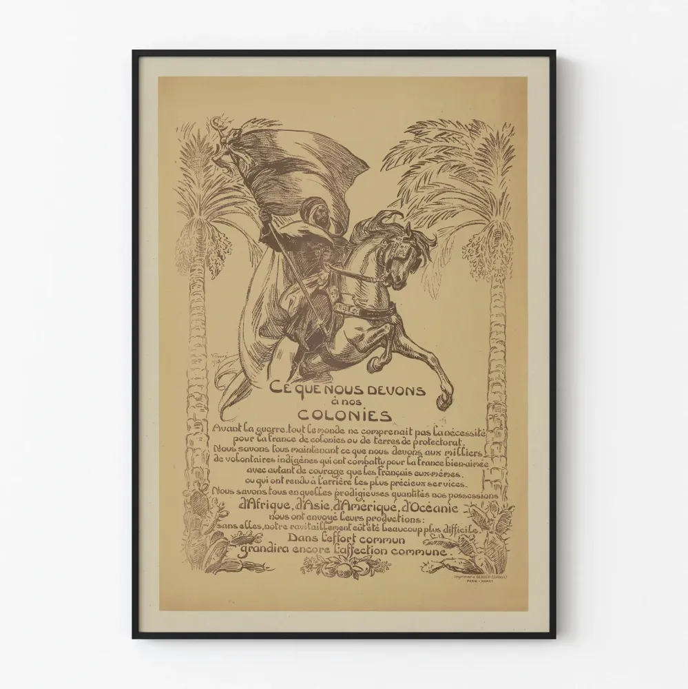 Vintagejuliste Mitä Kolonialismimme Olemme Velkaa Väliseinän Sisustukseen