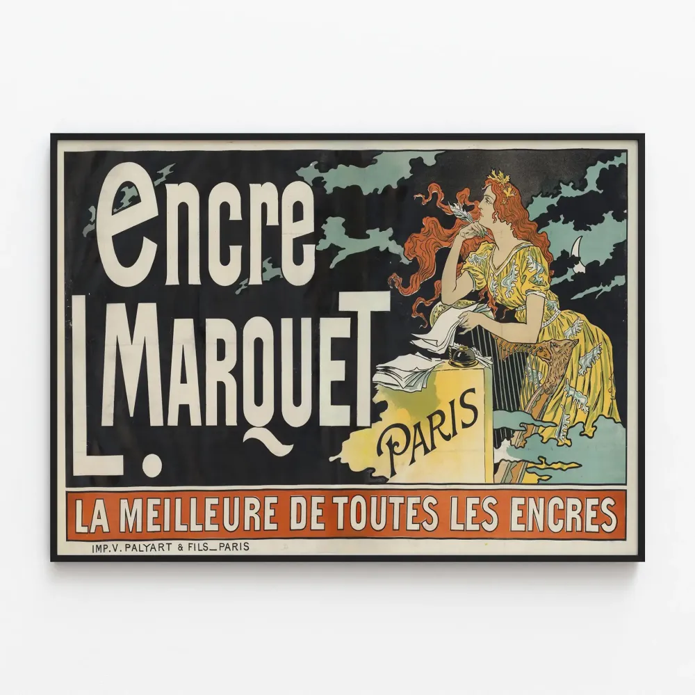 Vintagejuliste muste L. Marquet Pariisi - Paras muste