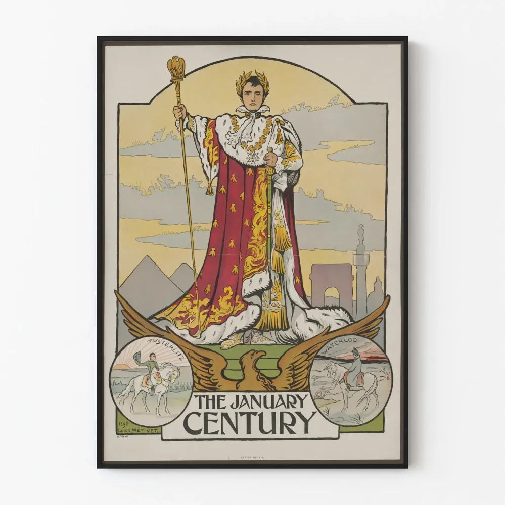 Vintagejuliste Napoleon Bonaparte - Tammikuu vuosisata
