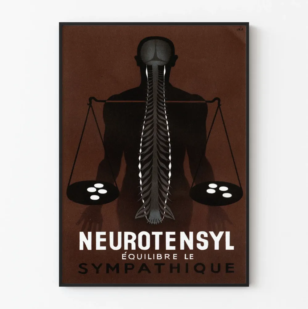 Vintagejuliste Neurotensyl tasapainottaa sympaattista hermostoa