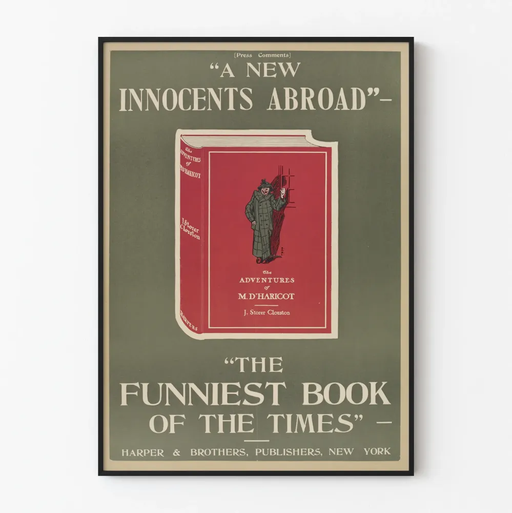Vintagejuliste New Innocents Abroad - Kirjallinen seinäkoristelu