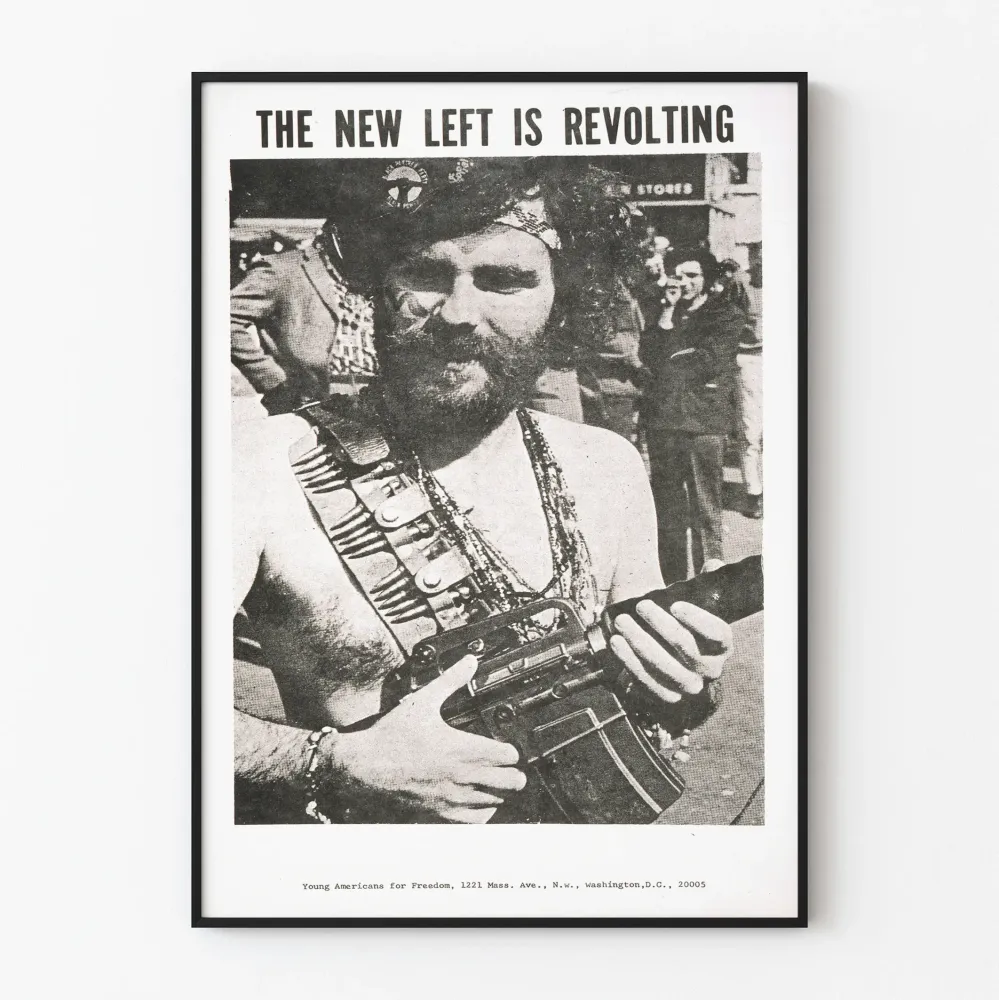 Vintagejuliste New Left Is Revolting seinäkoristelu