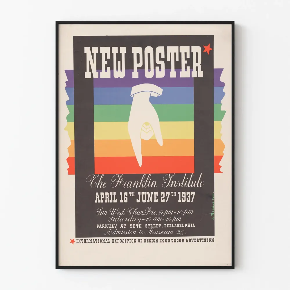 Vintagejuliste New Poster Franklin Institute 1937