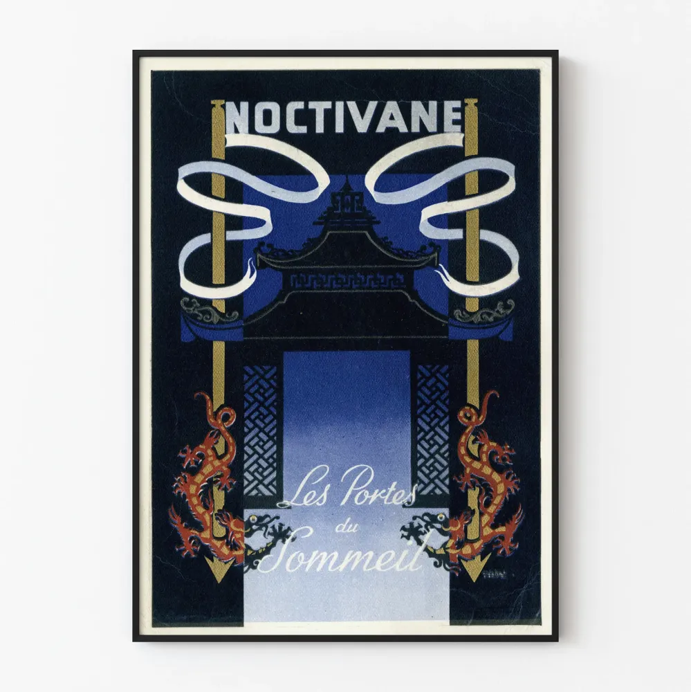 Vintagejuliste Noctivane Unen portit