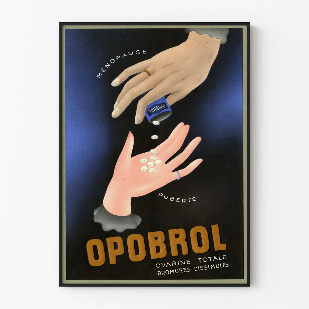 Vintagejuliste Opobrol - Art Deco -seinäkoriste