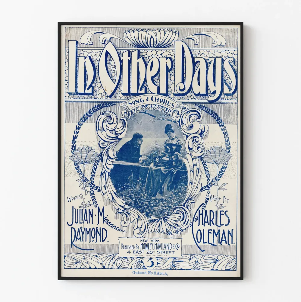 Vintagejuliste Other Days - Retro musiikillinen seinäkoristelu