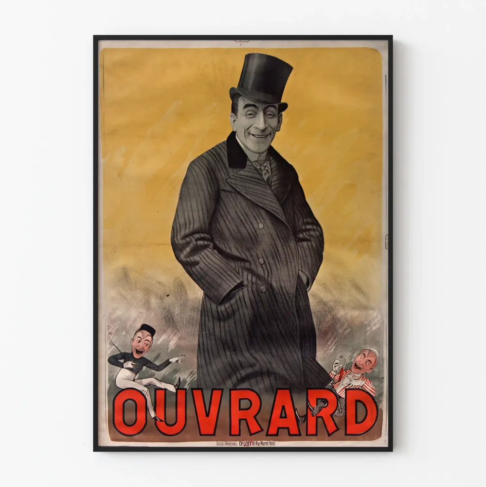 Vintagejuliste Ouvrard - Retro taide seinäkoristelu