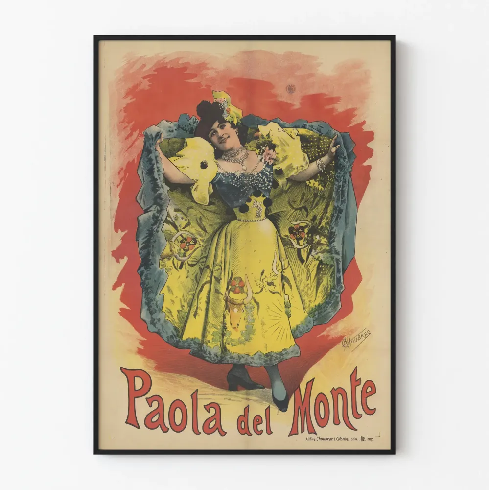 Vintagejuliste Paola del Monte – Värikäs ja tyylikäs seinäkoristelu