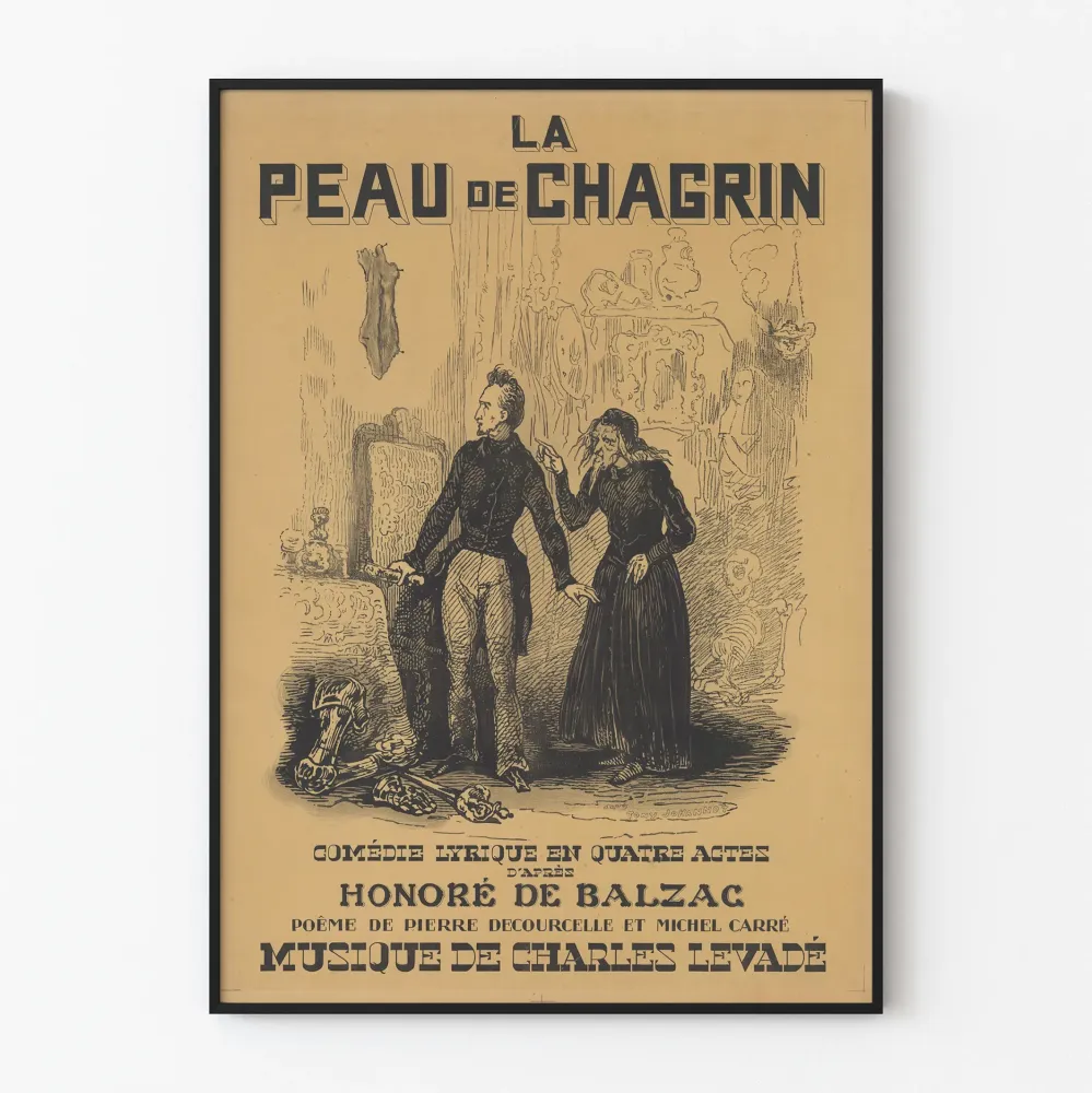 Vintagejuliste La Peau de Chagrin - Klassinen seinäkoristelu