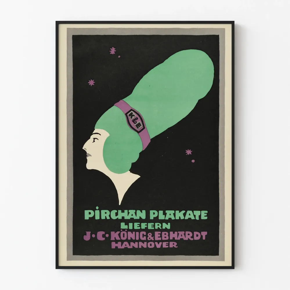 Vintagejuliste Pirchan Juliste J.C. König & Ebhardt Hannoverille
