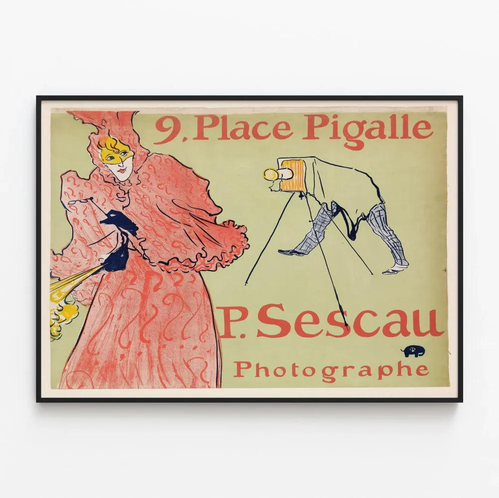 Vintagejuliste Place Pigalle Valokuvaaja P. Sescau
