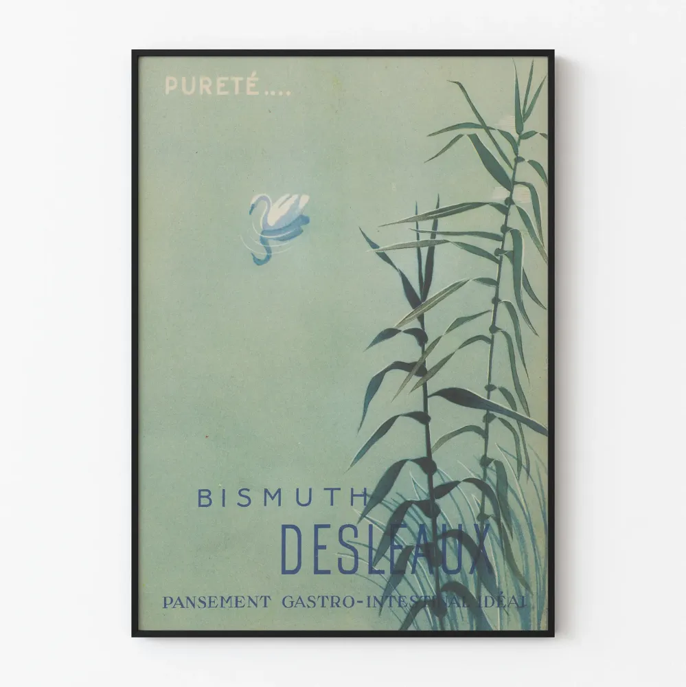 Vintagejuliste Puhtaus Bismuth Desleaux seinäkoriste