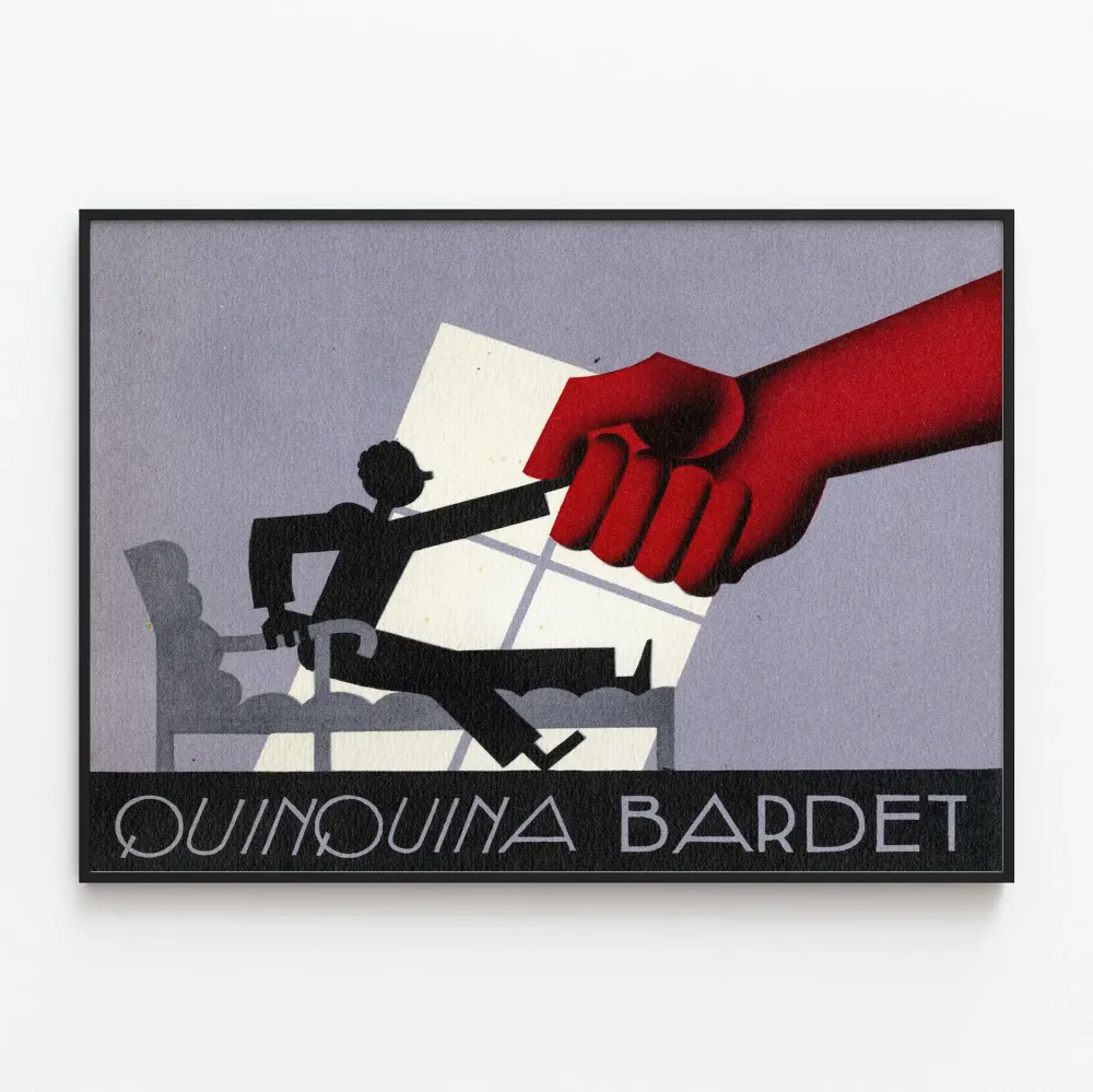 Vintagejuliste Quinquina Bardet - Retroseinän koriste